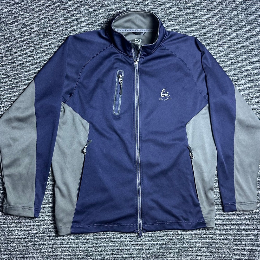 Zero Restriction Tour Series Mens Full Zip Jacket Activewear Navy Gray Outdoor M